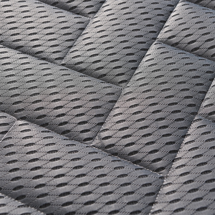 91家纺网 家纺一手货源 找家纺 亿丁点床垫 2021新款法莱绒针织立体床垫立体4D灰