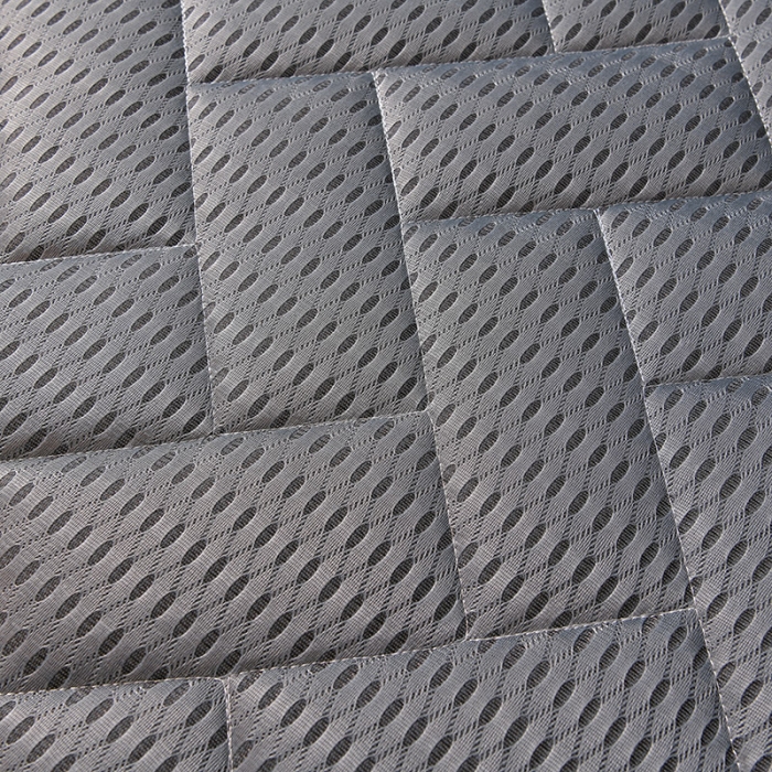 91家纺网 家纺一手货源 找家纺 亿丁点床垫 2021新款法莱绒针织立体床垫立体4D灰