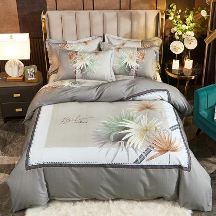 91家纺网 家纺一手货源 找家纺 （总1）雲归梦2021全棉大版生态磨毛四件套花卉花型第1批