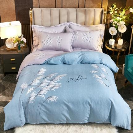 91家纺网 家纺一手货源 找家纺 （总2）雲归梦2021全棉大版生态磨毛四件套花卉花型第1批