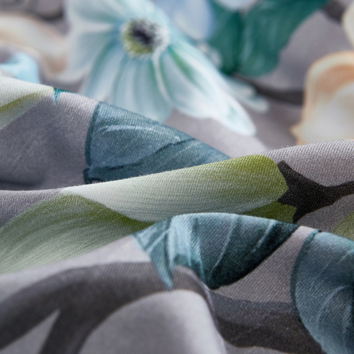 91家纺网 家纺一手货源 找家纺 （总2）雲归梦2021全棉大版生态磨毛四件套花卉花型第1批