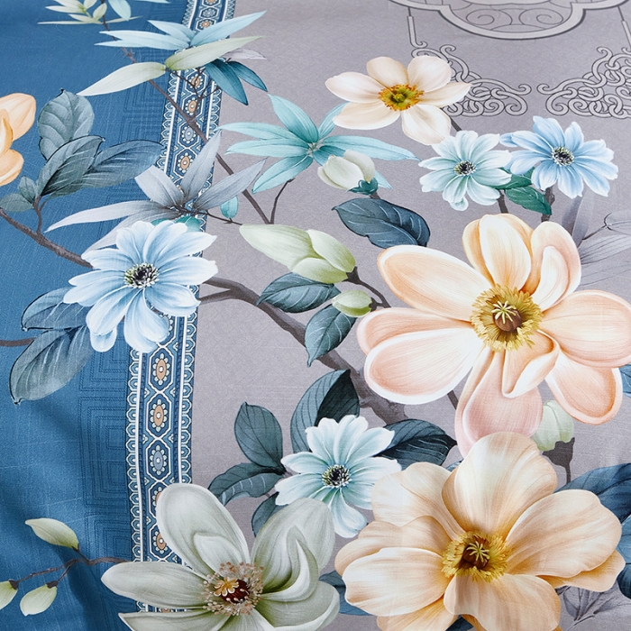 91家纺网 家纺一手货源 找家纺 （总2）雲归梦2021全棉大版生态磨毛四件套花卉花型第1批