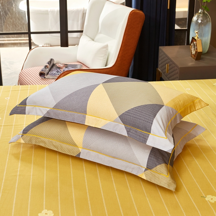 91家纺网 家纺一手货源 找家纺 雲归梦2021全棉大版生态磨毛四件套格条花型第1批 奥斯汀