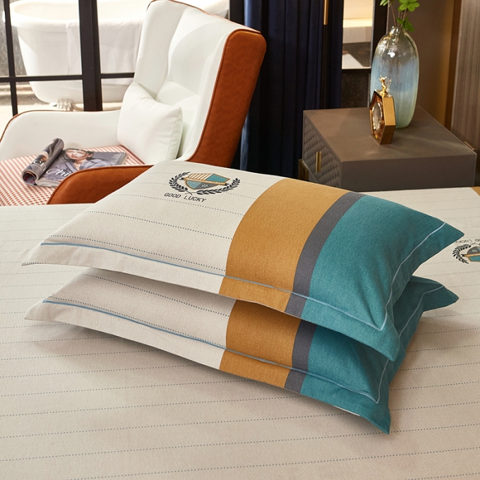 91家纺网 家纺一手货源 找家纺 雲归梦2021全棉大版生态磨毛四件套格条花型第1批 巴黎世家