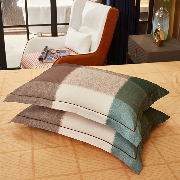 91家纺网 家纺一手货源 找家纺 雲归梦2021全棉大版生态磨毛四件套格条花型第1批 彼特