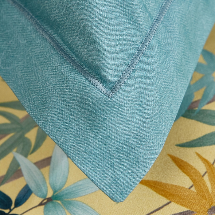 91家纺网 家纺一手货源 找家纺 雲归梦2021全棉大版生态磨毛四件套花卉花型第1批 爱情叶绿