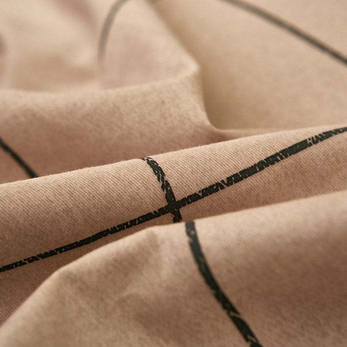 91家纺网 家纺一手货源 找家纺 雲归梦2021全棉大版生态磨毛四件套格条花型第1批 简希