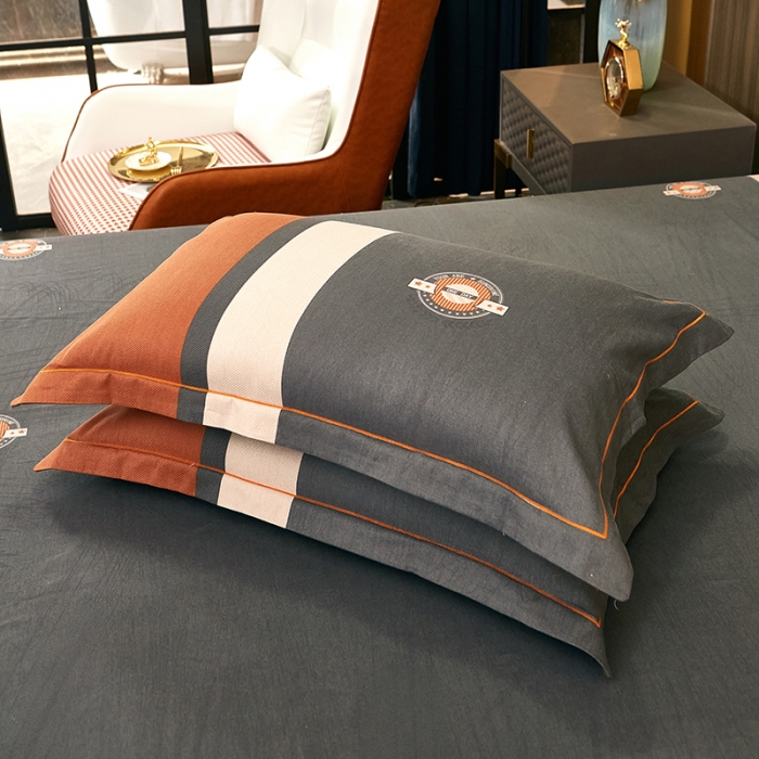 91家纺网 家纺一手货源 找家纺 雲归梦2021全棉大版生态磨毛四件套格条花型第1批 简希