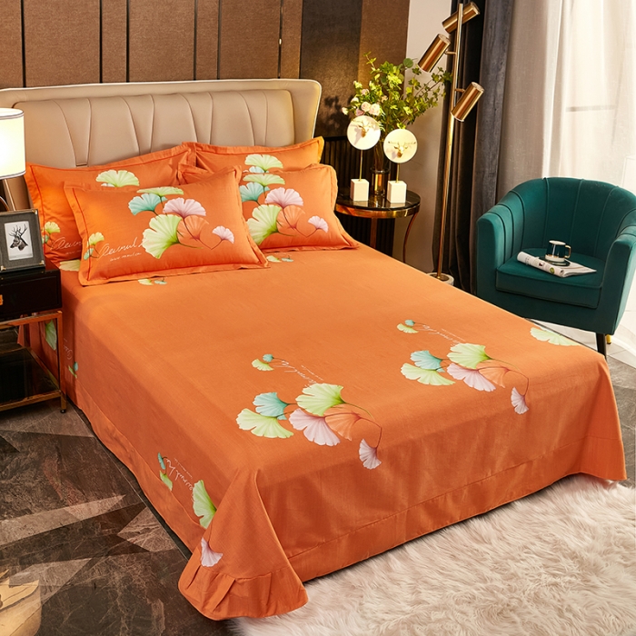 91家纺网 家纺一手货源 找家纺 雲归梦2021全棉大版生态磨毛四件套花卉花型第1批 半梦芷烟