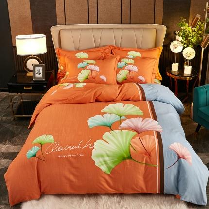 雲归梦2021全棉大版生态磨毛四件套花卉花型第1批 半梦芷烟