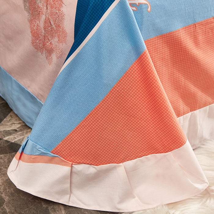 91家纺网 家纺一手货源 找家纺 雲归梦2021全棉大版生态磨毛四件套花卉花型第1批 布鲁斯