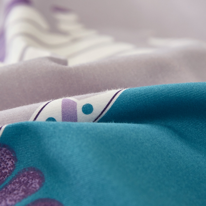 91家纺网 家纺一手货源 找家纺 雲归梦2021全棉大版生态磨毛四件套格条花型第1批 破晓