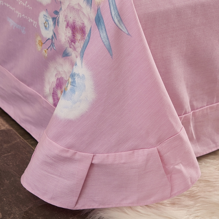 91家纺网 家纺一手货源 找家纺 雲归梦2021全棉大版生态磨毛四件套花卉花型第1批 黛茜尼兰