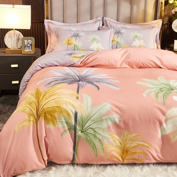 91家纺网 家纺一手货源 找家纺 雲归梦2021全棉大版生态磨毛四件套花卉花型第1批 冬季之约