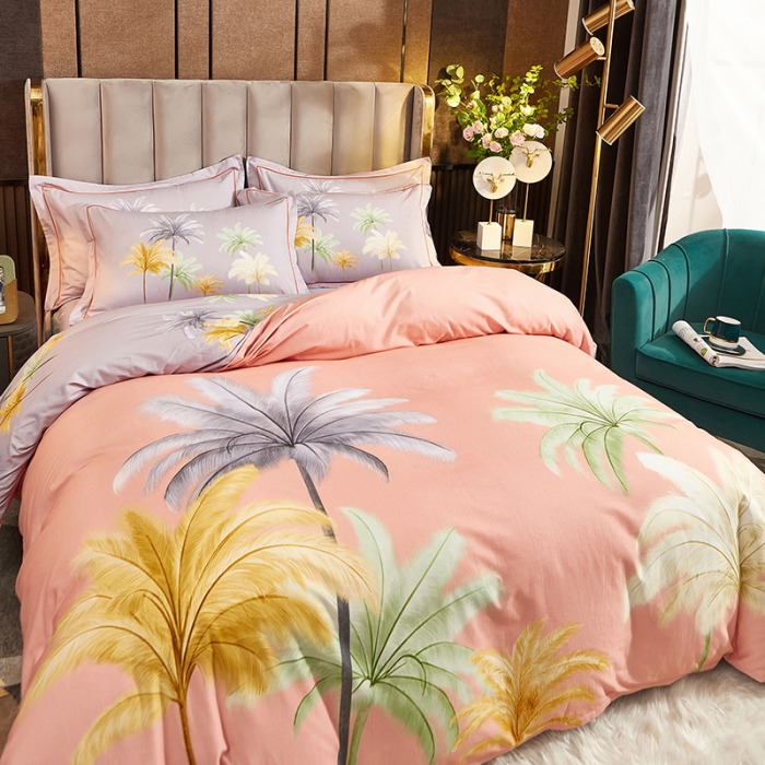 91家纺网 家纺一手货源 找家纺 雲归梦2021全棉大版生态磨毛四件套花卉花型第1批 冬季之约