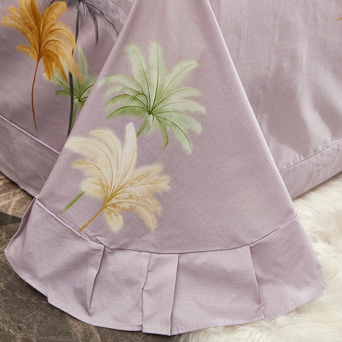 91家纺网 家纺一手货源 找家纺 雲归梦2021全棉大版生态磨毛四件套花卉花型第1批 冬季之约