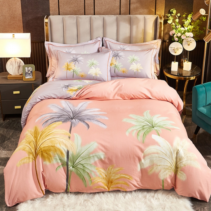 91家纺网 家纺一手货源 找家纺 雲归梦2021全棉大版生态磨毛四件套花卉花型第1批 冬季之约