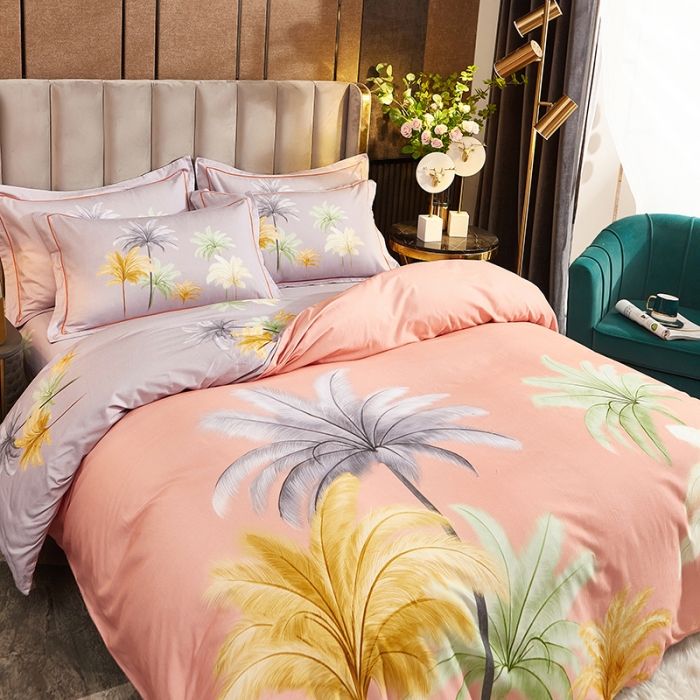 91家纺网 家纺一手货源 找家纺 雲归梦2021全棉大版生态磨毛四件套花卉花型第1批 冬季之约