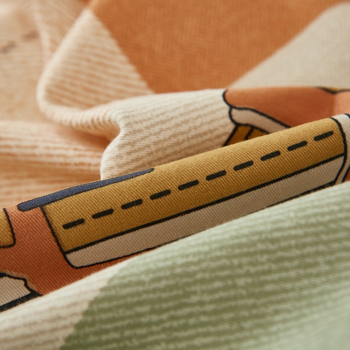 91家纺网 家纺一手货源 找家纺 雲归梦2021全棉大版生态磨毛四件套格条花型第1批 如梦令