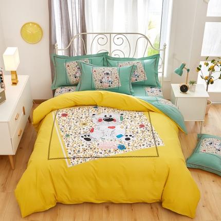 91家纺网 家纺一手货源 找家纺 （总）雲归梦2021全棉大版生态磨毛四件套卡通花型第1批