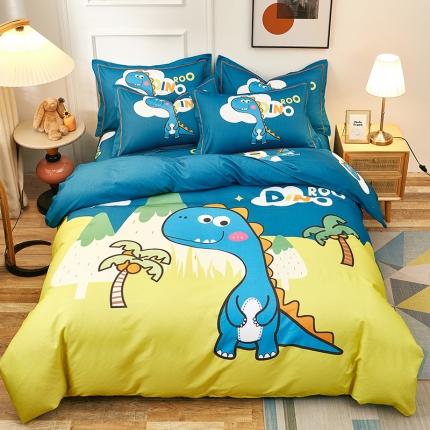 91家纺网 家纺一手货源 找家纺 （总）雲归梦2021全棉大版生态磨毛四件套卡通花型第1批