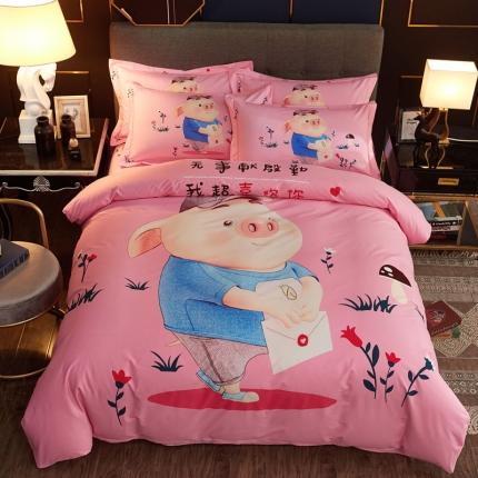 91家纺网 家纺一手货源 找家纺 （总）雲归梦2021全棉大版生态磨毛四件套卡通花型第1批