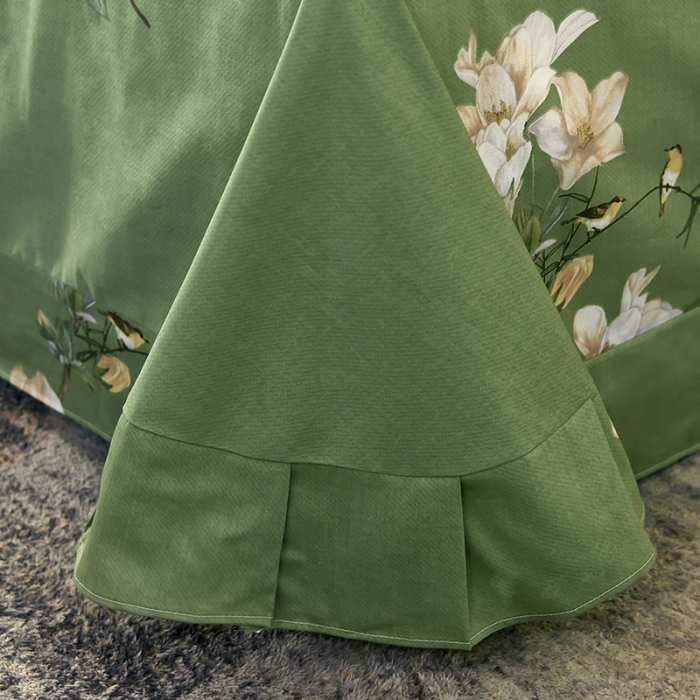 91家纺网 家纺一手货源 找家纺 雲归梦2021全棉大版生态磨毛四件套花卉花型第1批 婀娜多姿