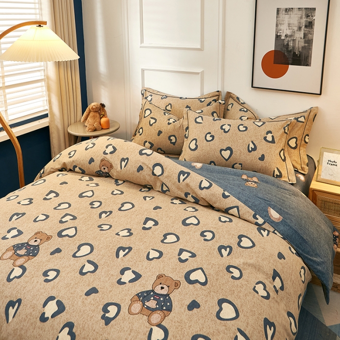 91家纺网 家纺一手货源 找家纺 （总）雲归梦2021全棉大版生态磨毛四件套卡通花型第1批