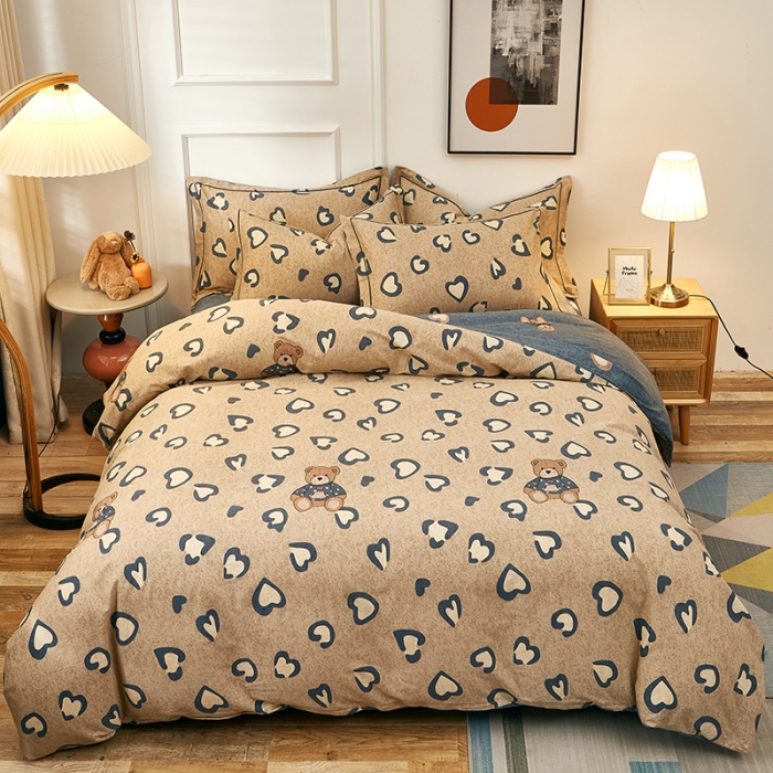 91家纺网 家纺一手货源 找家纺 （总）雲归梦2021全棉大版生态磨毛四件套卡通花型第1批