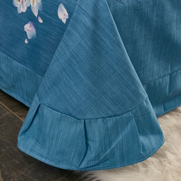 91家纺网 家纺一手货源 找家纺 雲归梦2021全棉大版生态磨毛四件套花卉花型第1批 芬香庭院