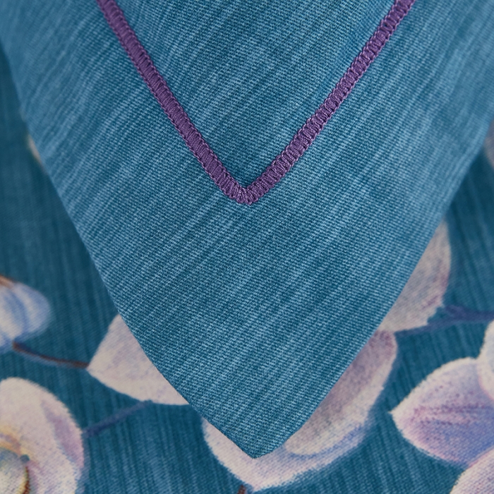 91家纺网 家纺一手货源 找家纺 雲归梦2021全棉大版生态磨毛四件套花卉花型第1批 芬香庭院