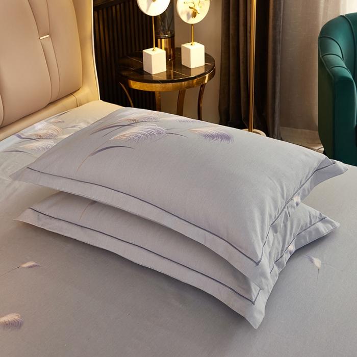 91家纺网 家纺一手货源 找家纺 雲归梦2021全棉大版生态磨毛四件套花卉花型第1批红尘烟雨紫