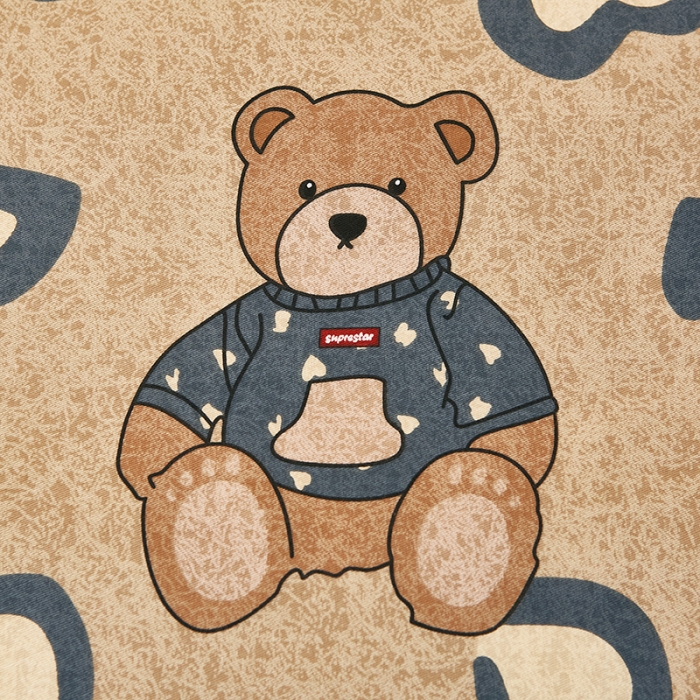 91家纺网 家纺一手货源 找家纺 雲归梦2021全棉大版生态磨毛四件套卡通花型第1批 爱心熊