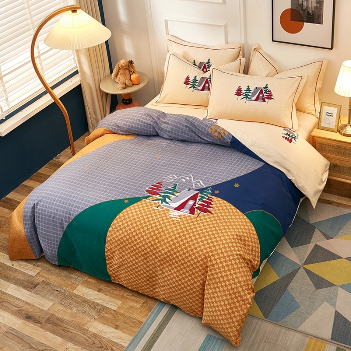 91家纺网 家纺一手货源 找家纺 雲归梦2021全棉大版生态磨毛四件套卡通花型第1批 安纳森