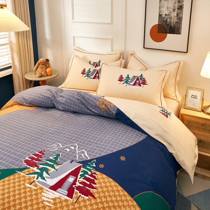 91家纺网 家纺一手货源 找家纺 雲归梦2021全棉大版生态磨毛四件套卡通花型第1批 安纳森