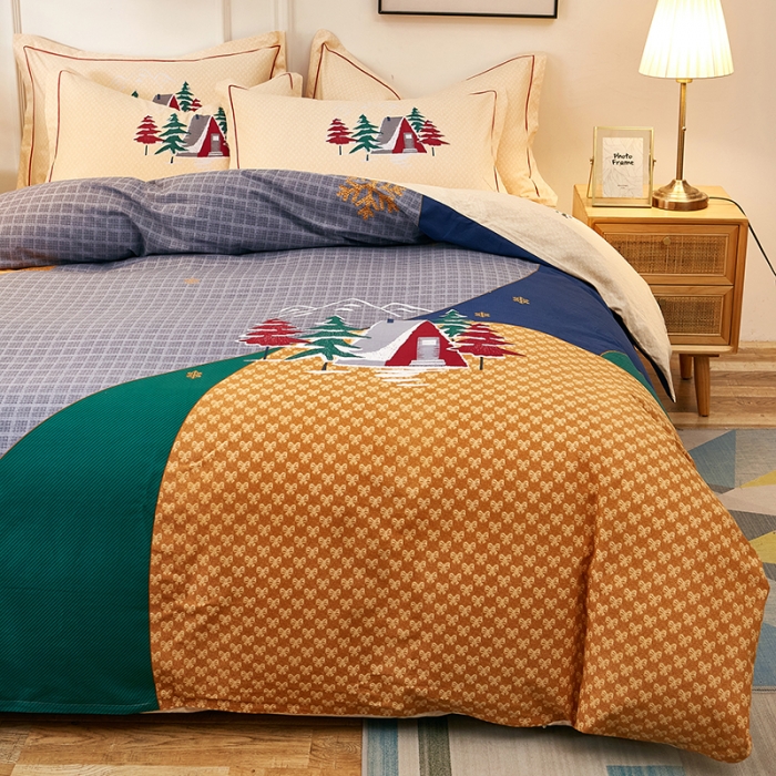 91家纺网 家纺一手货源 找家纺 雲归梦2021全棉大版生态磨毛四件套卡通花型第1批 安纳森