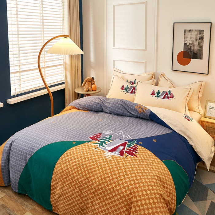 91家纺网 家纺一手货源 找家纺 雲归梦2021全棉大版生态磨毛四件套卡通花型第1批 安纳森