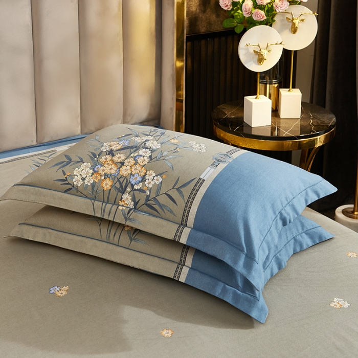 91家纺网 家纺一手货源 找家纺 雲归梦2021全棉大版生态磨毛四件套花卉花型第1批花菲芳郁兰