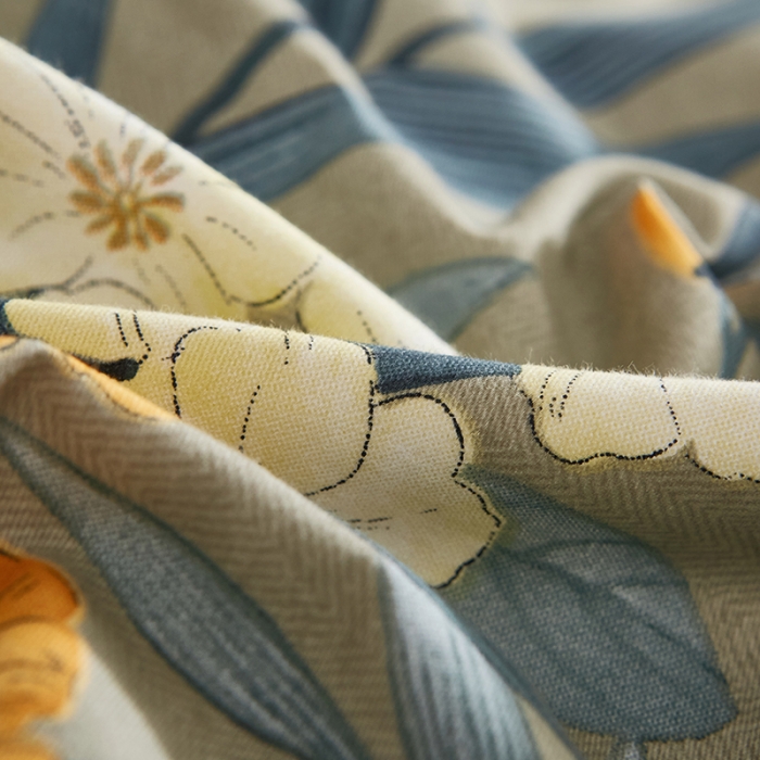 91家纺网 家纺一手货源 找家纺 雲归梦2021全棉大版生态磨毛四件套花卉花型第1批花菲芳郁兰