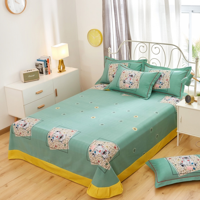 91家纺网 家纺一手货源 找家纺 雲归梦2021全棉大版生态磨毛四件套卡通花型第1批 迪尼尔