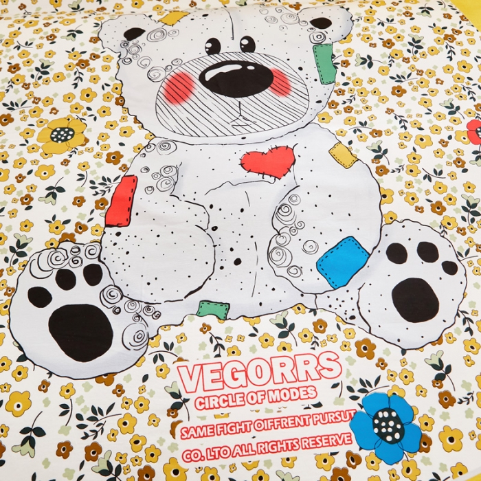 91家纺网 家纺一手货源 找家纺 雲归梦2021全棉大版生态磨毛四件套卡通花型第1批 迪尼尔