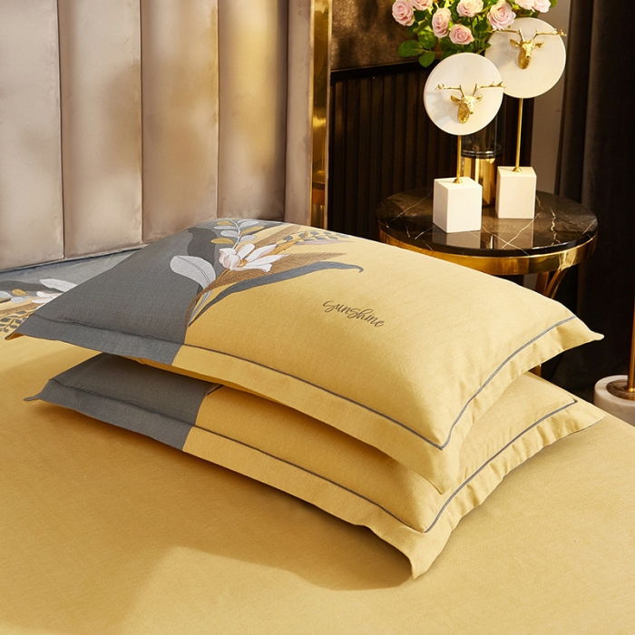 91家纺网 家纺一手货源 找家纺 雲归梦2021全棉大版生态磨毛四件套花卉花型第1批 花之魅