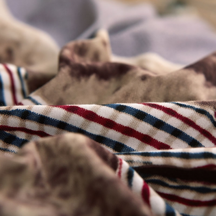 91家纺网 家纺一手货源 找家纺 雲归梦2021全棉大版生态磨毛四件套卡通花型第1批 可爱熊