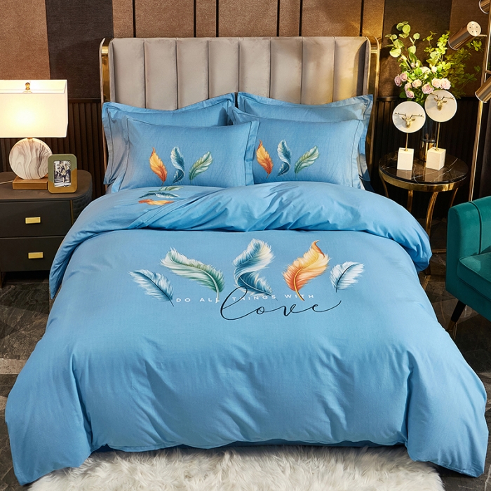 91家纺网 家纺一手货源 找家纺 雲归梦2021全棉大版生态磨毛四件套卡通花型第1批霓裳花舞兰