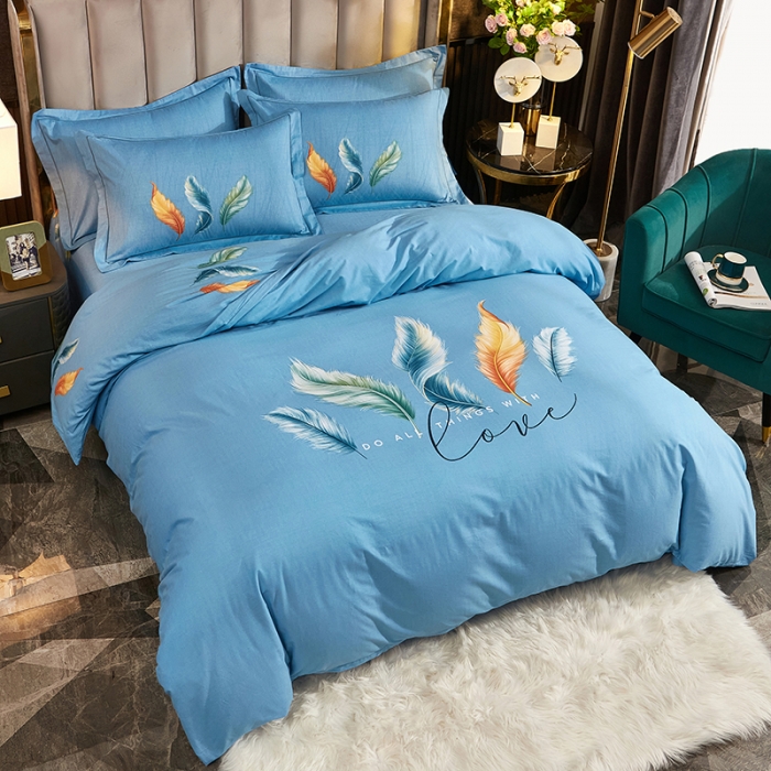 91家纺网 家纺一手货源 找家纺 雲归梦2021全棉大版生态磨毛四件套卡通花型第1批霓裳花舞兰