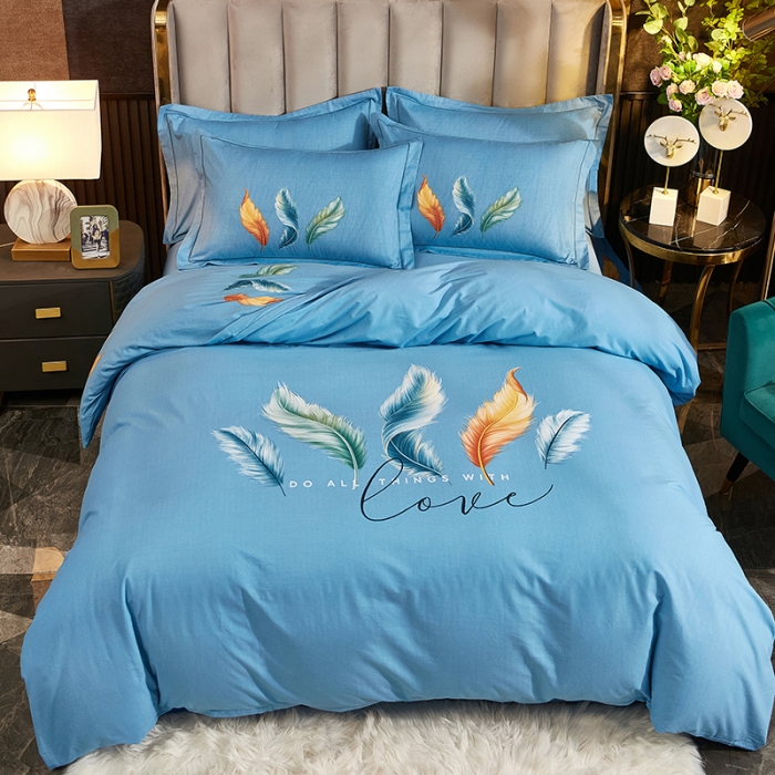 91家纺网 家纺一手货源 找家纺 雲归梦2021全棉大版生态磨毛四件套卡通花型第1批霓裳花舞兰