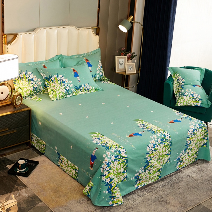 91家纺网 家纺一手货源 找家纺 雲归梦2021全棉大版生态磨毛四件套卡通花型第1批 小确幸