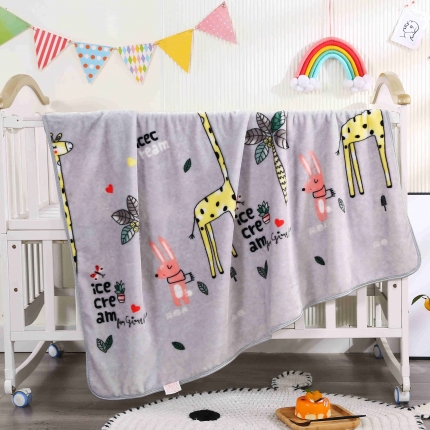 91家纺网 家纺一手货源 找家纺 （总）2024款永乐家居夏被牛奶绒儿童毛毯学生毯童毯宝宝毯法莱绒婴幼儿毯金貂