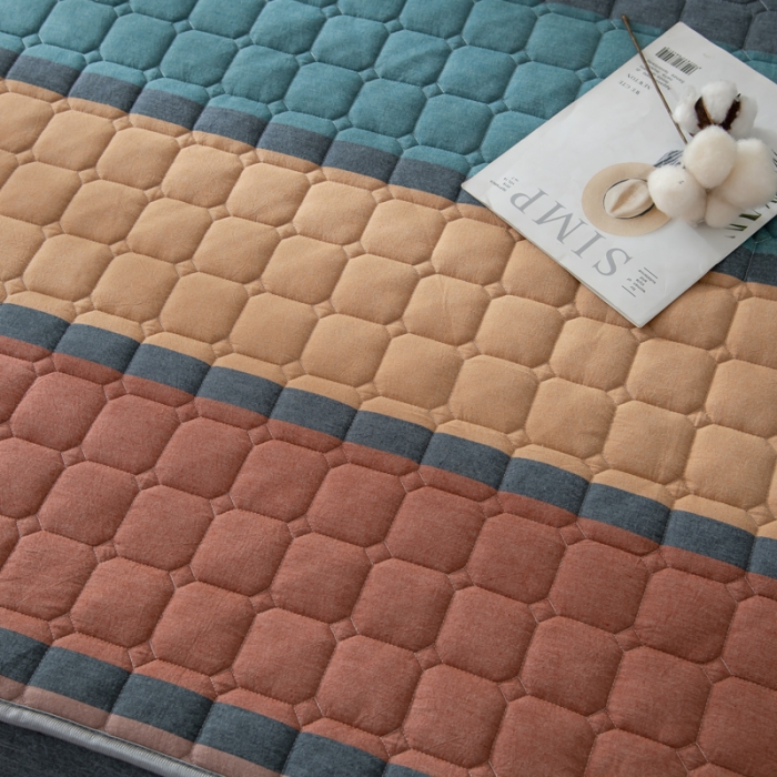 91家纺网 家纺一手货源 找家纺 卡伦家纺 2025新款全棉色织水洗棉床笠 斯诺克