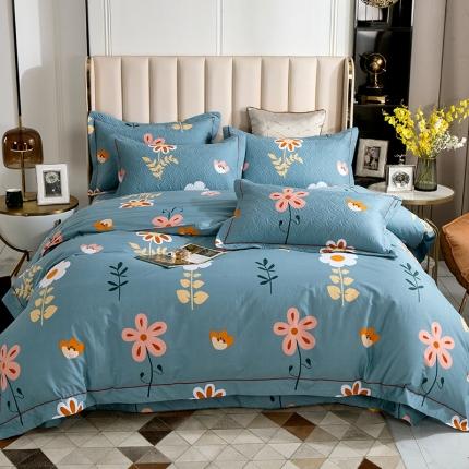 91家纺网 家纺一手货源 找家纺 （总）小时代 2023新款全棉印花床盖四件套